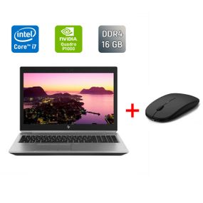 Мобільна робоча станція Б-клас HP ZBook 15 G5 / 15.6" (1920x1080) IPS / Intel Core i7-8850H (6 (12) ядра по 2.6 - 4.3 GHz) / 16 GB DDR4 / 256 GB SSD / nVidia Quadro P1000, 4 GB GDDR5, 256-bit / Fingerprint / WebCam / HDMI б/в + Подарунок Миша / USB