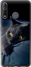 Чохол на Tecno Camon 12 Air CC6 Димчастий кіт "825u-2389-2448"