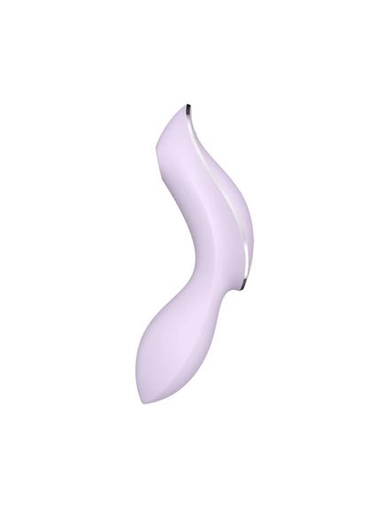Вакуумний стимулятор з вібрацією Satisfyer Curvy Trinity 2 Violet | Зображення 1