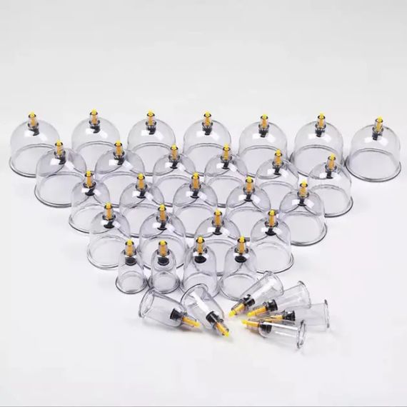 Масажні антицелюлітні вакуумні банки 32 шт JINKANG із вакуумним насосом | Зображення 4