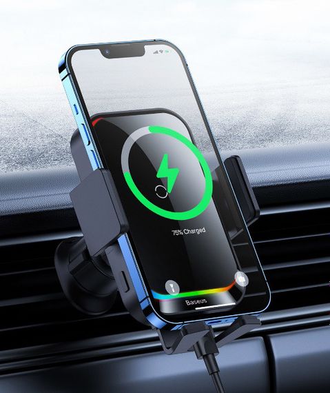 Автодержатель для телефона с беспроводной зарядкой Ugreen CD256 Wireless Car Charger | Зображення 1