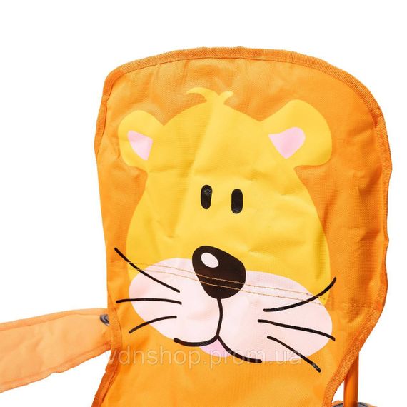 Крісло туристичне для дитини 34х58х65 см з підстаканником Помаранчевий SJ-0065O | Зображення 4