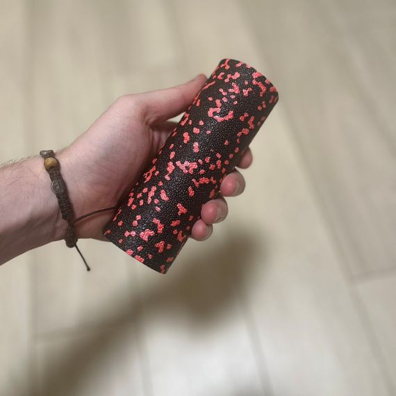 Набір для масажу та йоги PowerPlay PP_4091 EPP (2 м'ячики + валик масажер 15*5,3 см.) Red + резинка 11кг. опір | Зображення 6