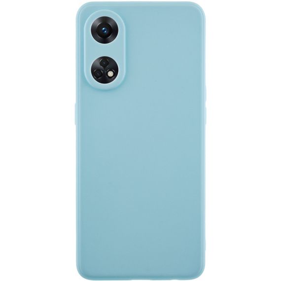 Силіконовий чохол Candy Full Camera для Oppo Reno 8 T 4G Бірюзовий / Turquoise