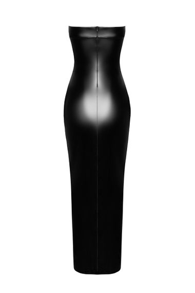 Сукня Noir Handmade F336 Powerwetlook long dress Чорний S | Зображення 5