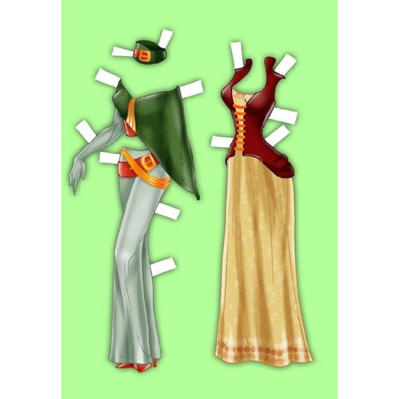 Дитячі книжки з наліпками Одягни Ляльку «Супермодель Б» 404119 | Зображення 1