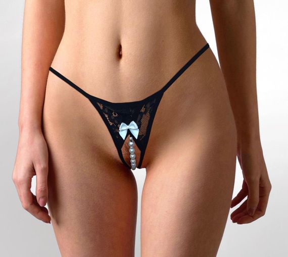 Еротичні жіночі трусики Art of Sex - Kаrin Black розмір L-2XL sexstyle