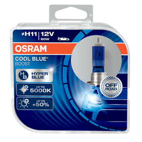 Комплект галогеновых ламп Osram 62211CBB Cool Blue Boost H11 80W 12V PJ19-2 10X2 HardDuopet