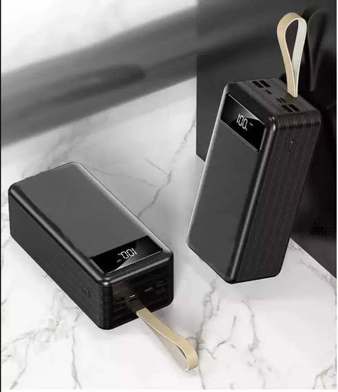 Power Bank 20000 mAh со встроенными кабелями и фонариком | Зображення 3