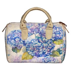 Сумка бочонок Barrel Гортензия 28x18x17 см (SB_23S006_SBR)