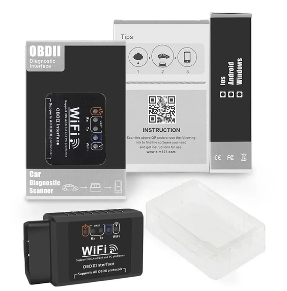 Автомобільний сканер ELM327 OBD2 Wi-Fi V 1.5 для IOS/Android | Зображення 1