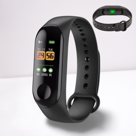 Смарт часы XPRO Band M5 с шагомером, контролем сна и подсчетом калорий, черные (7471_341)