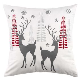 Подушка Ardesto Christmas Deer 45х45см, білий (ART1032HD)