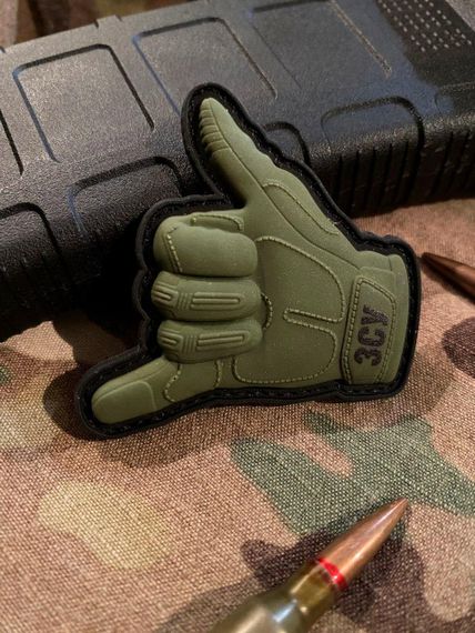 3D патч \ шеврон “Shaka” олива | Зображення 3