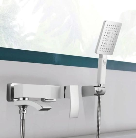 Змішувач для ванни Qtap Swan Cascada, Chrome (k35) з душовим гарнітуром QTSWA260CRM45565 | Зображення 2