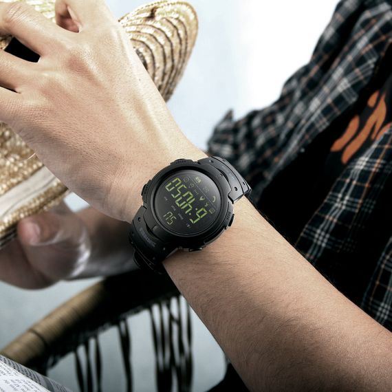 Чоловічий годинник Skmei 1301BK black Smart Watch | Зображення 2
