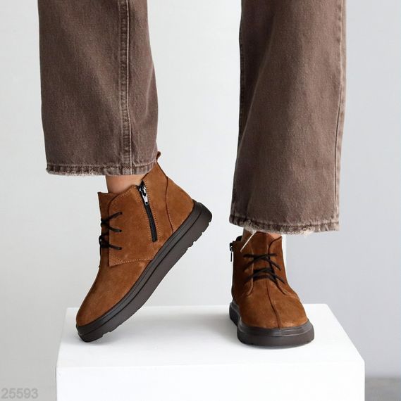 Дизайнерские рыжие ботинки дезерты натуральная замша в ассортименте | Зображення 7