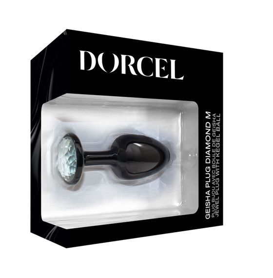 Анальная пробка Dorcel Geisha Plug Diamond M с шариком внутри, создает вибрации, макс. диаметр 3,2см | Зображення 3