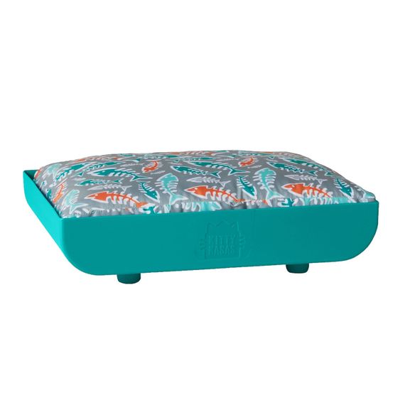 Лежак для котов Jolly Pets Kitty Kasa Penthaus Bed 39 см х 30 см х 10 см бирюзовый