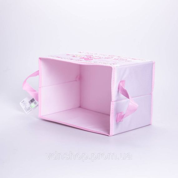 Корзина для игрушек 30×20×20 (см) мягкая складная Розовый HP-41-7P | Зображення 2