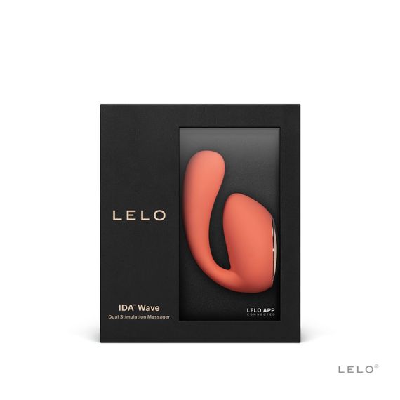 Смарт-вібратор LELO Ida Wave Coral Red, вагінально-кліторальний, технологія WaveMotion, 2 мотори | Зображення 6