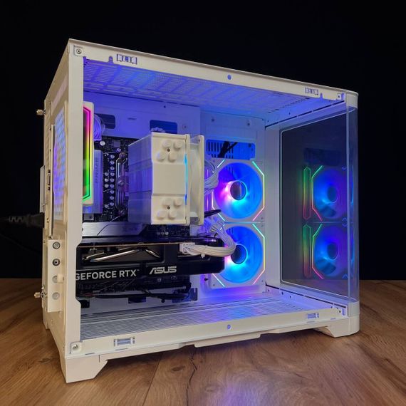 Збірка на замовлення: ігровий ПК GameMax Hype-M White Tower / AMD Ryzen 5 7500F (6 (12) ядер по 3,7 - 5,0 ГГц) / 32 ГБ DDR5 / 1000 ГБ SSD M.2 / nVidia GeForce RTX 5060, 8 ГБ GDDR7, 128-bit / 650 Вт | Зображення 5