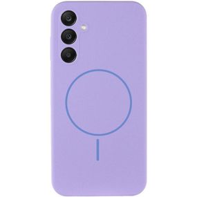 Чехол Silicone Cover Lakshmi Full Camera (AA) with MagFit для Samsung Galaxy S25+ Сиреневый / Dasheen