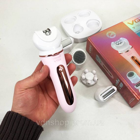 Домашній епілятор для бікіні VGR 5 в 1 V-751, Бездротовий багатофункціональний жіночий епілятор IC-93 | Зображення 6