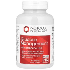 Комплекс для профилактики диабета Protocol for Life Balance Glucose Management with Berberine HCl 90 Softgels