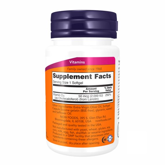 VIT D-3 2000IU - 120 sgels | Зображення 1