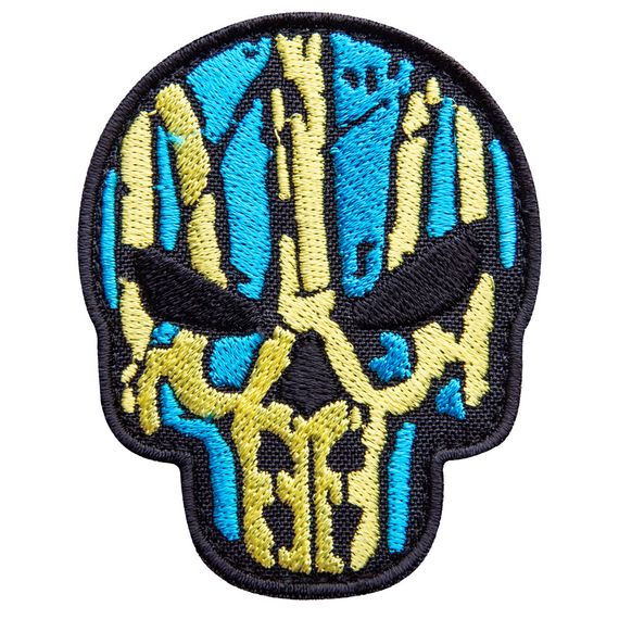 Шеврон IDEIA 87652 Україна 7,5*6  Габардин жовто/блакитний