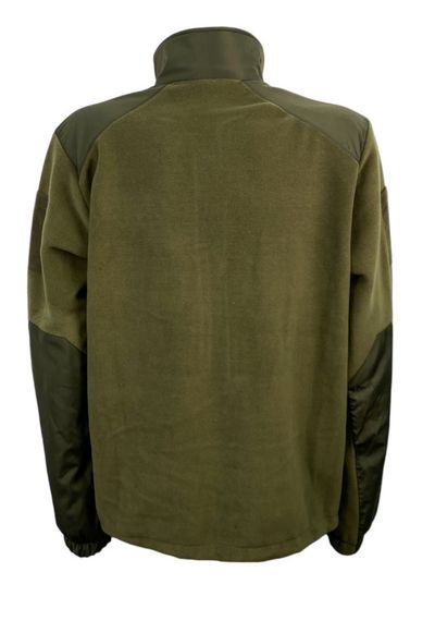 Кофта Tactic4Profi флис хаки на молнии с планкой с вышивкой Тризуб Воля р. 2XL (52) | Зображення 3