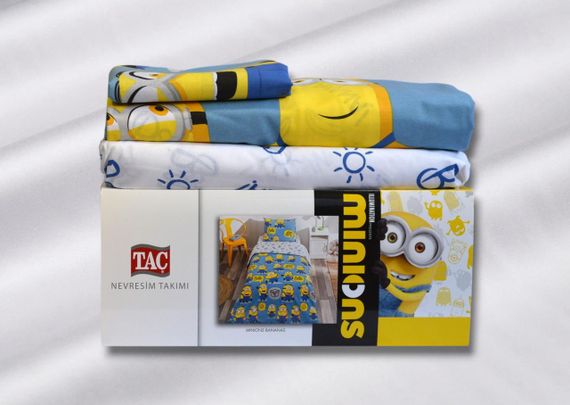 Постільна білизна TAC Disney 160×220 см Minions Bananas | Зображення 4