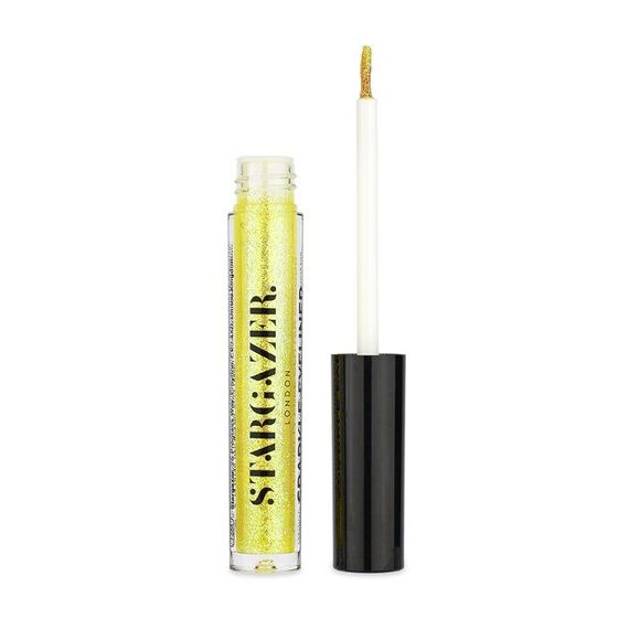 Жидкая подводка для глаз с блестками Желтая Sparkle Glitter YELLOW Stargazer
