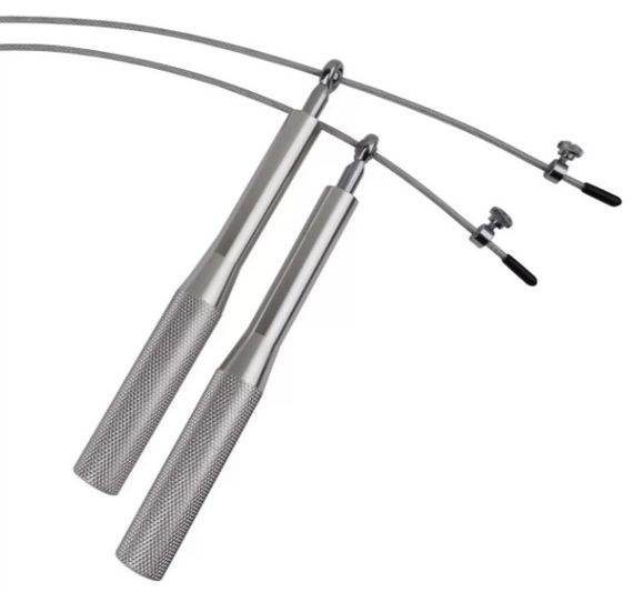 Скакалка швидкісна на підшипниках алюмінієва PowerPlay 4207 Elite Jump Rope Срібна 3 м (PP_4207_Silver) | Зображення 4