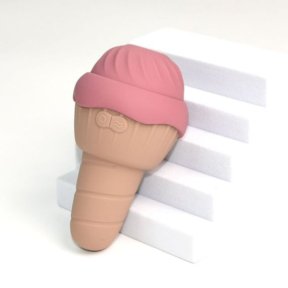 Вібратор та вакуумний стимулятор з язичком Sweet Em 0067F у формі морозива sexstyle | Зображення 7