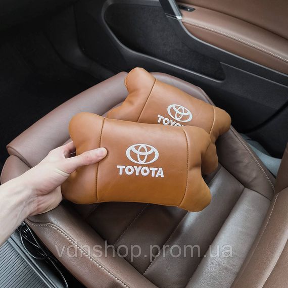 Подушки на кресло в авто Toyota, Подарок автолюбителю, Оригинальный подарок автомобилисту NQ-82 | Зображення 2