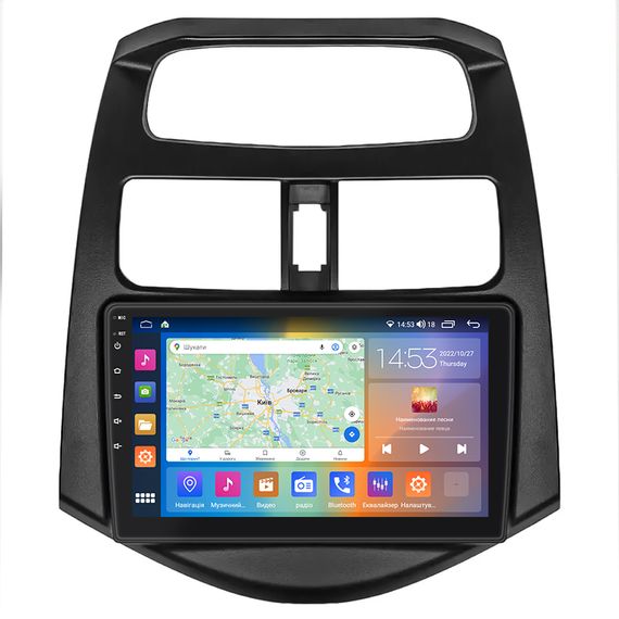 Штатна магнітола Lesko для Daewoo Matiz Creative M300 2009-2011 екран 9" 2/32Gb CarPlay 4G Wi-Fi GPS Prime