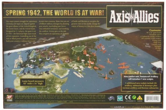 Настільна гра Axis & Allies: 1942 Second Edition (Вісь та Союзники 1942) (англійською) | Зображення 1
