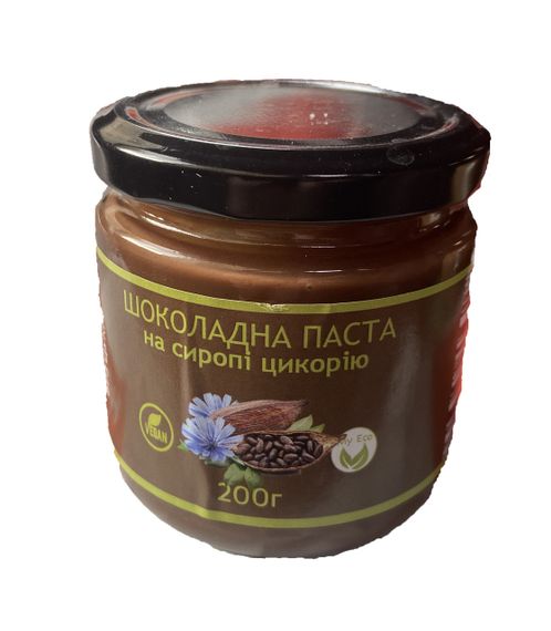 ПАСТА ШОКОЛАДНА на сиропі цикорію, без цукру 200г | Зображення 6