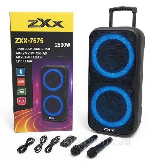 Потужна колонка активна, Колонка валіза на колесах блютуз Музична з Bluetooth і флешкою NR-30