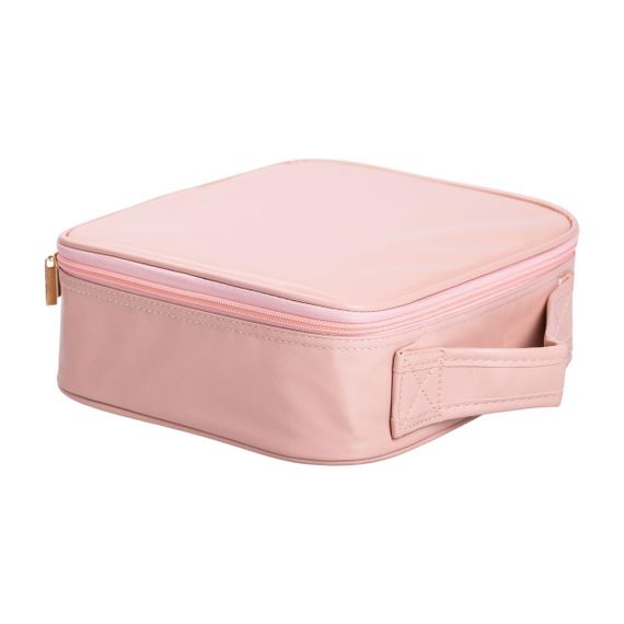 Органайзер косметичка из эко кожи с зеркалом и подсветкой 26×22×9 см HP-10-2AP | Зображення 6