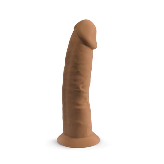 Фалоімітатор SilexD Henry Caramel (MODEL 2 size 7.5in), двошаровий, силікон + Silexpan, діаметр 4,8 см | Зображення 2