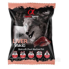 Ласощі для собак Alpha Spirit Snacks Liver кубики з печінкою 50 г as4006350