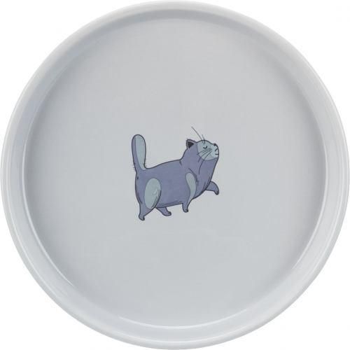 Миска Trixie для кошек, плоская и широкая, 600 мл, d:23 см (керамическая) | Зображення 1