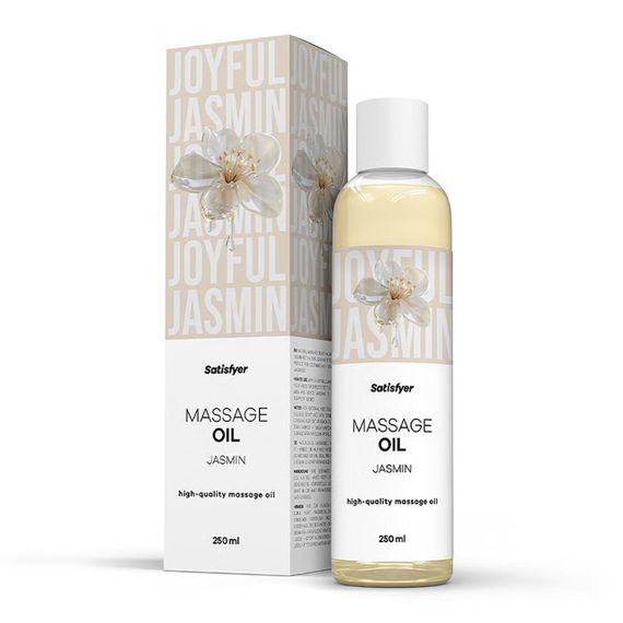 Розпродаж!!! Масажна олія Satisfyer Massage Oil Jasmin 250 мл (термін 30.04.2027) Sex Aura