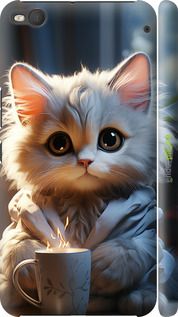 Чохол на HTC One X9 Білий кіт "5646m-783-2448"