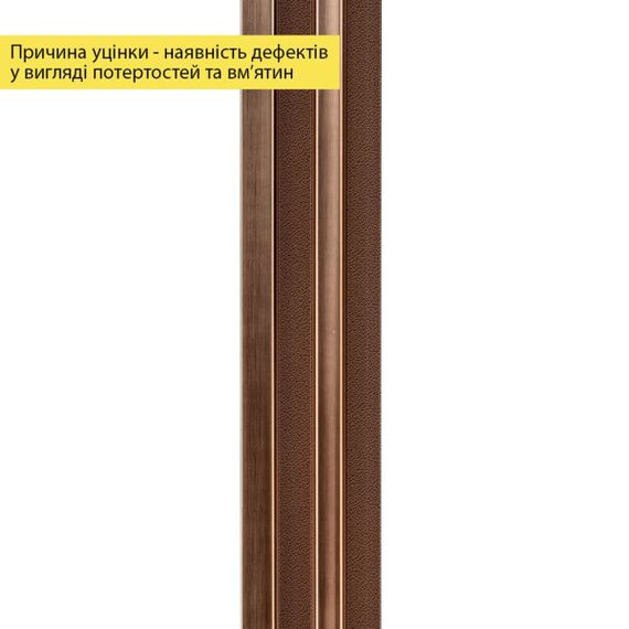 Рейка декоративная PS 2900х117х20мм Под коричневую кожу с бронзой SW-00002147- | Зображення 4