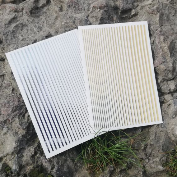 Серебряная гибкая лента для дизайна ногтей | Зображення 2