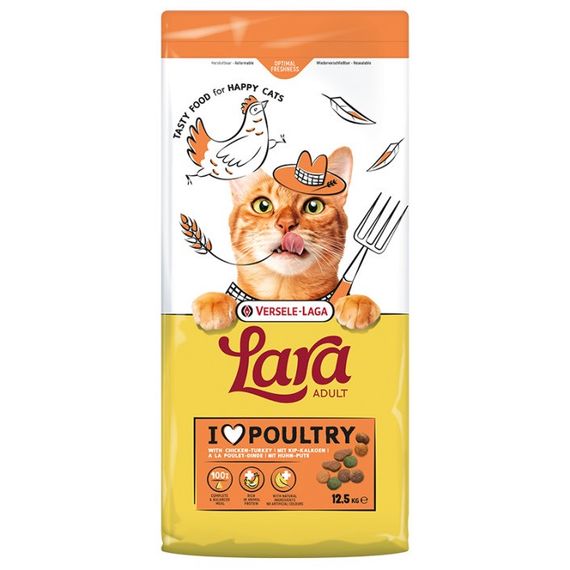 Сухий корм для котів з індичкою та куркою Lara Adult with Turkey & Chicken 12.5 кг